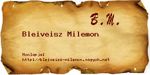 Bleiveisz Milemon névjegykártya